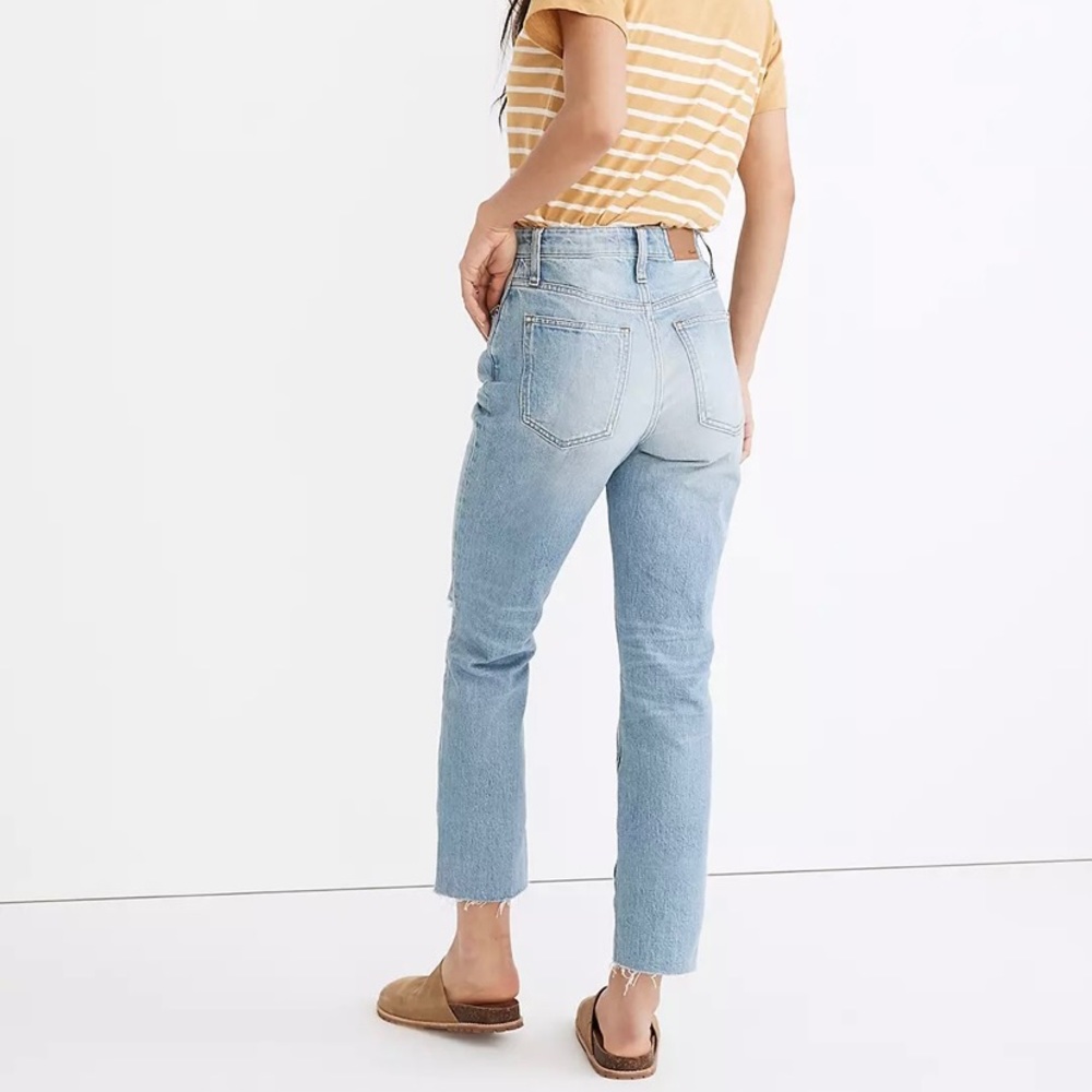 Madewell Jeans 24 Curvy Perfect Vintage Jean High Rise Mom Ripped Knee